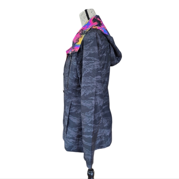 Hurley Winchester Hot Tropic Camo Black Rain Jacket L - Picture 3 of 14